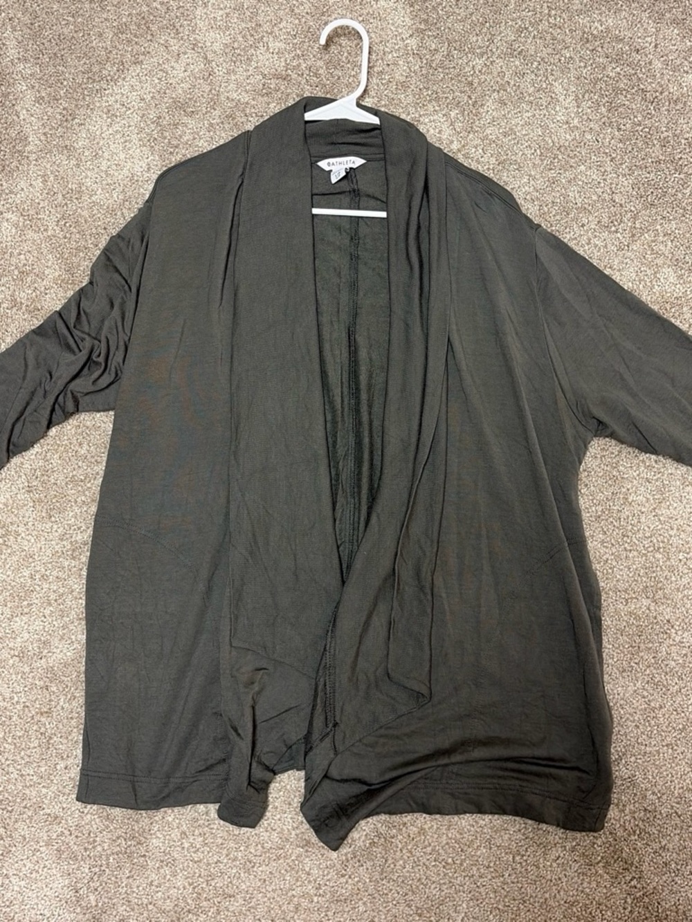 Athleta Open-Front Draped Cardigan